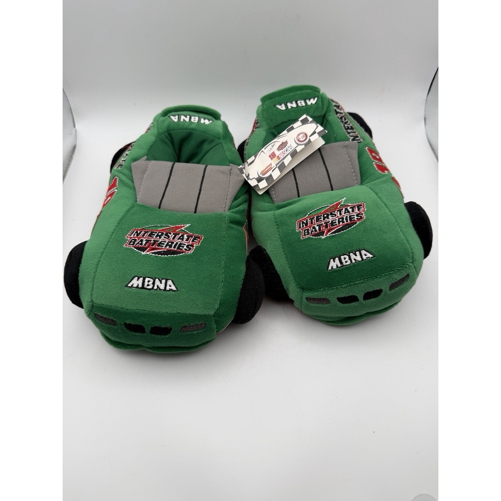Vintage NASCAR Bobby Labonte #18 Interstate Batteries Race Car Kids Slippers NWT